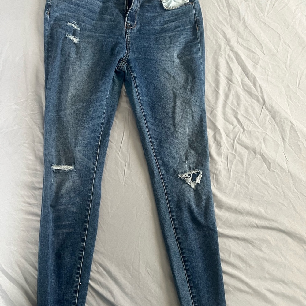 Distressed Blue Women's Jeans
